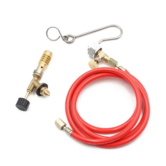 Amdohai Copper Welding Torch Compatible With Americans MAPP Gases Cylinders Portable Flamethrower With Hose for Solder Propane Welding Kit