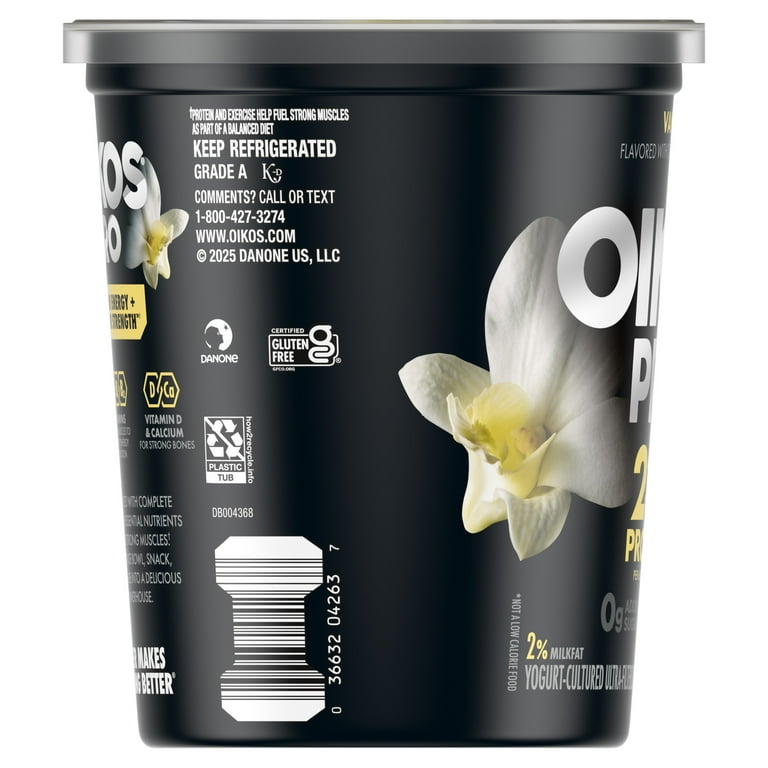 Oikos Pro 23g Protein, Vanilla Yogurt-Cultured Ultra-Filtered Milk