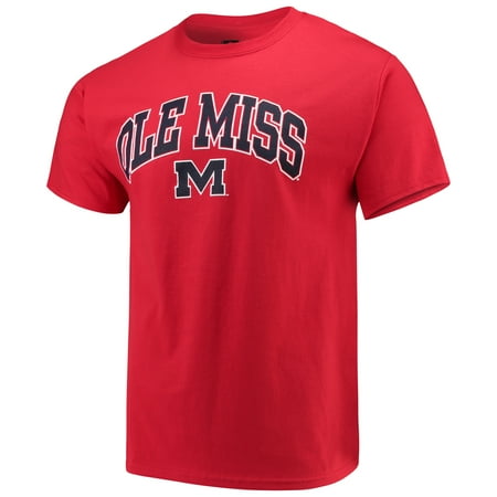 Old Miss University - Men's Russell Red Ole Miss Rebels Core Print T-Shirt