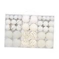 thumbnail image 2 of Juego de 100 adornos navideños de bolas de colores para decorar blanco, 2 of 9