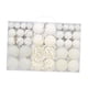 thumbnail image 2 of Paquete de 100 bolas navideñas blancas irrompibles, adornos para árbol reutilizables para bodas. blanco, 2 of 9