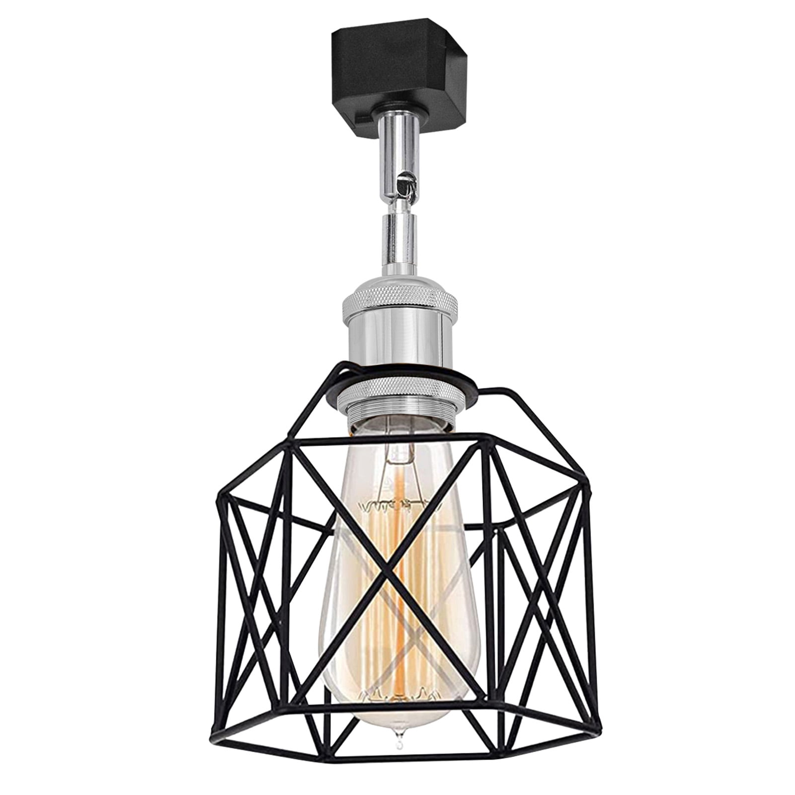 Kiven J Track Pendant Lightning, 1 Light Industrial J Track Light Heads