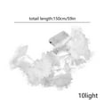 thumbnail image 3 of PEIBang Fiber Optic Flower String Lights Battery Operated,4.9 Ft 10 LED Artificial Flower Garland Fairy Lights for Wedding Christmas Party Room Garden Decor, 3 of 7