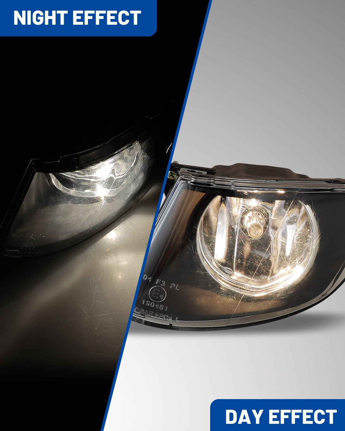 2Pcs Fog Lights Assembly for 2007-2013 BMW 3 Series E92,E93 (w/o M-Package Bumper) OEM Replacement Fog Lamps,Clear Lens