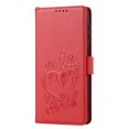 thumbnail image 6 of Allytech Wallet Phone Case for Samsung Galaxy A33 5G,Full Protection Embossed Leather Magnetic Flip Holder Card Slots Protective Cover,Red, 6 of 10