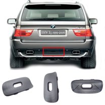 Trimla Rear Tow Cover for 99-06 BMW X5 series E53 3.0d 3.0i 4.4i 4.6is 4.8is xDrive sDrive 2000 2001 2002 2003 2004 2005 2006 SAV bumper Towing Hook Cap 51128402327