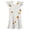 X146 White, variant on Bysome Girls Dress Graphic Print Short Sleeve Crew Neck Dresses Halloween Comfortable Girls Dress Size 3-4 Years Black