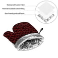 thumbnail image 6 of Naloa Red Skulls 4 Oven Mitts and Pot Holders 4 pcs Set, Cooking Baking Grilling Kitchen Oven Glove for Cooking, 6 of 6