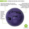 thumbnail image 4 of Champion Sports Extreme Series Soccer Ball, Size 3 - Youth League, All Weather, Soft Touch, Maximum Air Retention - Kick Balls for Kids Under 8 - Competitive and Recreational Futbol Games, Purple, 4 of 5