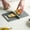 Black A, variant on Plastic Cutting Board Double Sided Black Non Slip Food Grade 25x15cm 30x20cm 36x27.5cm Lightweight Easy Clean Portable for Vegetable Meat Fruit Kitchen
