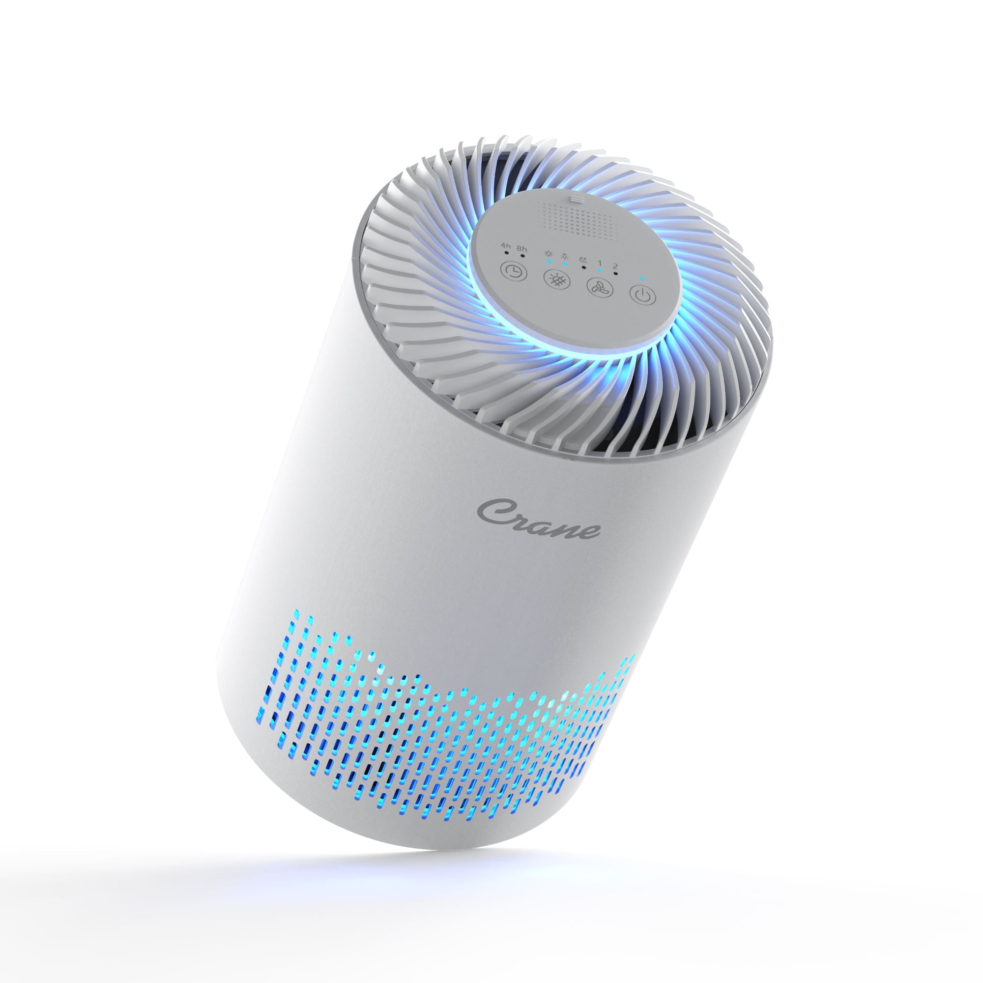 Crane True HEPA Air Purifier, Up To 150Sq. Ft., With Aroma Tray, Night Light, Adjustable Fan Speed and Timer Function