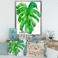 thumbnail image 3 of Designart 'Close Up Of Tropical Leaf Of Monstera I' Farmhouse Framed Art Print, 3 of 4