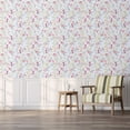 thumbnail image 3 of (2 pack) Abyssaly White Floral Wallpaper Peel and Stick Wallpaper 17.3 in-×118 in-Removable Contact Paper Vinyl Self Adhesive Wall Paper for Bedroom Closets Countertop, 3 of 8