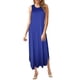 thumbnail image 1 of Gibobby Vestido largo de verano para mujer Vestido casual de verano sin mangas para mujer Vestidos sueltos divididos con bolsillos(Azul oscuro,M), 1 of 5