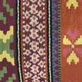 thumbnail image 4 of Plutus Brands Multi-Color Plutus Unique Lanes Border Luxury Throw Pillow 18 in x 18in, Double Sided 18" x 18", 4 of 9