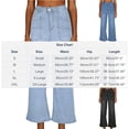 thumbnail image 3 of Wide Leg Jeans Women Stretchy High Waisted Pockets Washed Casual Jeans Casual Loose Denim Pants Trendy Trousers Pants for Women, 3 of 7