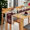 thumbnail image 3 of JOOCAR Christmas table runner, classic red and black Buffalo snowflake table runner for Christmas kitchen table table festive decoration, 3 of 5