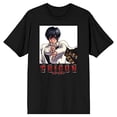 thumbnail image 6 of Trigun Meryl With Gun Crew Neck Short Sleeve Men's Black T-shirt-Large, 6 of 7