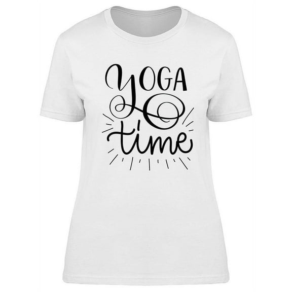 Yoga Time Graphic T-Shirt Women -Image by Shutterstock, Female Medium
