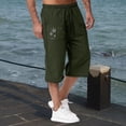thumbnail image 2 of YDLCAFD Men Pants Casual Slim Jogging In Spring And Summer Relaxing And Relaxing Beach Vacation Nine Point Sweatpants, 2 of 4