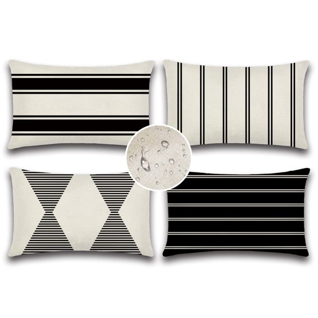 Fundas de Almohada Impermeables para Jardín OTOSTAR 30x50 cm Paquete de 4