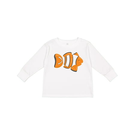 

Inktastic Clown Fish Boys or Girls Long Sleeve Toddler T-Shirt