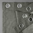 thumbnail image 5 of HPD Half Price Drapes Blazer Grey Grommet Faux Linen Room Darkening Curtains for Bedroom & Living Room Curtains (1 Panel), Door & Window Curtains 108 inches long, 50W X 108L, 5 of 11