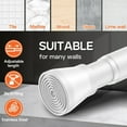 thumbnail image 2 of Dsseng 2 Pack Curtain Rod Adjustable 24-43 Inches，5/8” Diameter， White，Small Short Expandable Spring Loaded Tension Rods For Window  Bathroom  Cupboard Kitchen, 2 of 6