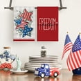 thumbnail image 2 of Stars Eucalyptus Freedom Patriotic 4th of July Kitchen Towels Dish Towels, 18x26 Inch Seasonal Summer Decoration Hand Towels Set of 4, 2 of 6