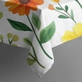 thumbnail image 5 of Pioneer Flower Floral Print Pattern Square Tablecloth,Waterproof Square Table Cover,Wipeable Spillproof Washable Table Cover for Home Kitchen Party Decor 60"x60"(152x152cm), 5 of 6