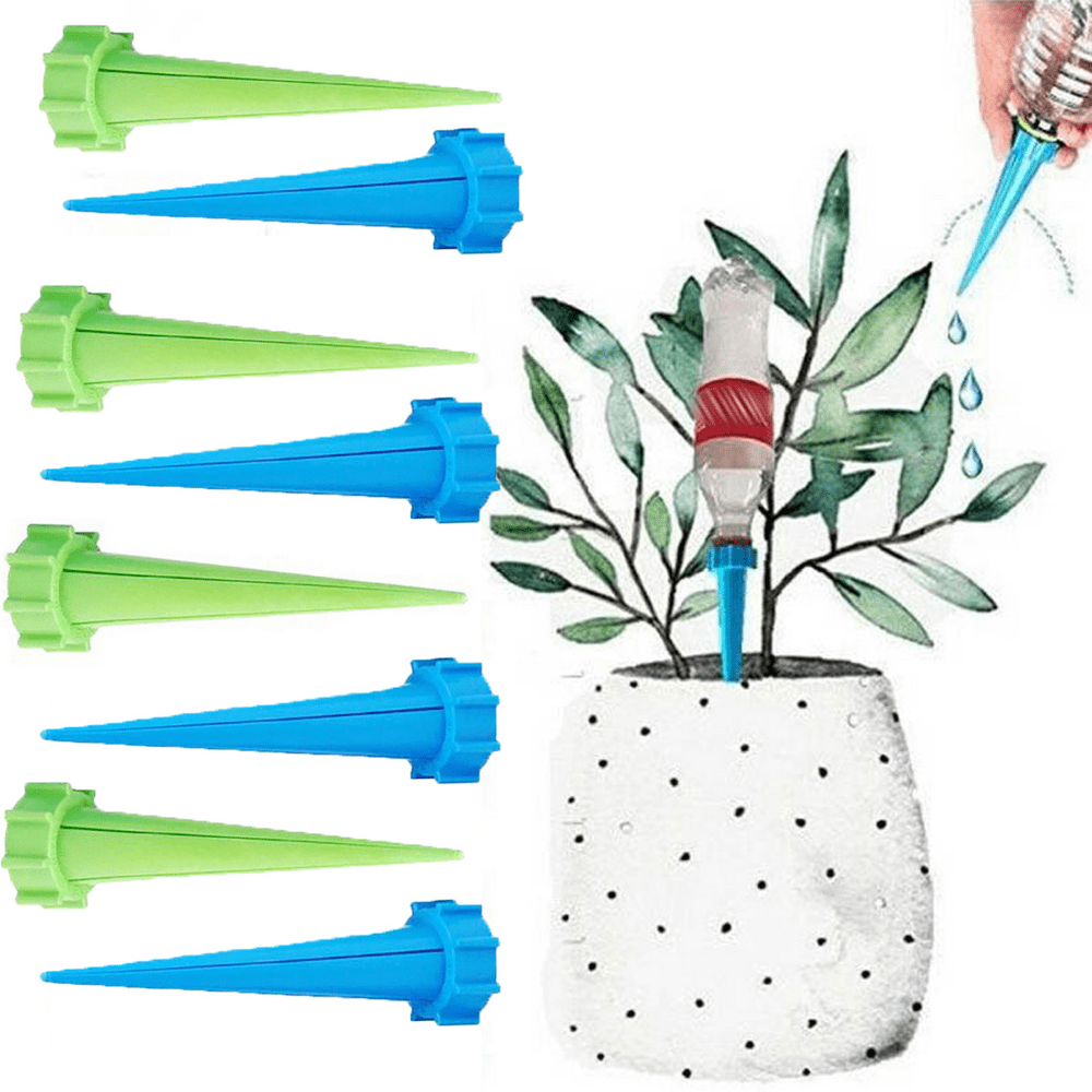 Visland 4/8PCS Plant Waterer Self Watering Devices, Vacation Potted Plant Watering Spikes