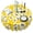 flowers-116, variant on Round Tablecloth Family Cover 60 Inch Polyester Waterproof Stain Wrinkle Free flower for Kitchen