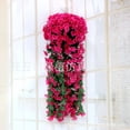 thumbnail image 1 of leyfeng Cesta colgante de pared de flores de simulación, decoración del hogar para bodas, flores artificiales, 1 of 5