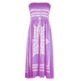 thumbnail image 5 of Fesfesfes Boho Robe pour les Femmes Plissée Tube Top Bustier Mini Robe Vintage Imprimé Floral Printemps Robe Décontractée de la Robe de Plage Épaule, 5 of 5