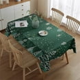 thumbnail image 2 of Rectangle Table Clothes Merry Christmas Ball Pine Branches Green Table Cloth,Decor Oil-Proof Table Cloths for Picnic Gathering Halloween Fall Thanksgiving Christmas, 2 of 5