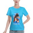 thumbnail image 1 of T-Shirt Basique à Manches Courtes pour Femmes Super Saiyan 04, 1 of 6