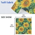 thumbnail image 5 of 1 Pack 20'' x20" Satin Table Napkins Dinner Napkins for wedding Party Decoration events Pattern Of Sunflowers, 5 of 6