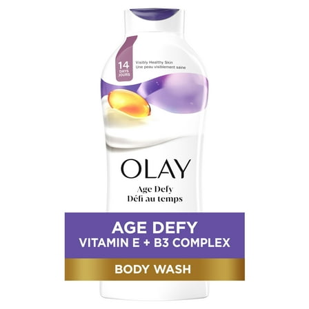 Olay Age Defying Body Wash for Women, Vitamin E, 22 fl oz