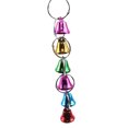 thumbnail image 4 of Flmtop 5Pcs Colorful Pet Bird Parrot Cage Swing Hammock Hanging Bells Rings Chew Toy Multicolor, 4 of 8