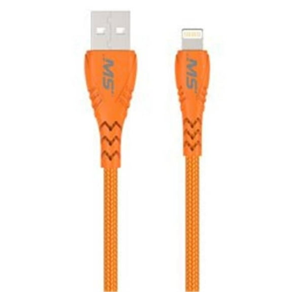 10 ft. Lightning to USB Hi-Vis Charge & Sync Cable Orange