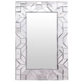 thumbnail image 3 of Costway 23.5'' x 35.5'' Rectangular Wall-Mounted Wooden Frame Vanity Mirror Glass Bathroom, 3 of 7