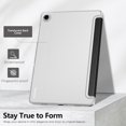 thumbnail image 2 of KOMI Étui pour Galaxy Tab A9+/A9 Plus 11 Pouces 2023, Support Mince, Couverture Intelligente Protectrice avec Étui Arrière Rigide en PC Translucide pour Tablette Tab A9 Plus (SM-X210/X216/X218), Réveil/sommeil Automatique, Portable Noir, 2 of 5