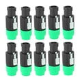 thumbnail image 1 of Conector de altavoz de audio C NL4FC, 10 unidades, impermeable, 4 pines, Speakon (verde), 1 of 8