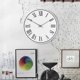 thumbnail image 1 of Wall Clock - 12 Inch Wooden Silent Non-Ticking Kitchen Clocks Wall Decorative Battery Operated - Vintage Roman Numeral Wooden Clock(White, 12"), 1 of 4