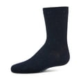 thumbnail image 3 of MeMoi Thin Ribbed Cotton Blend Speckled Crew Sock, 6, Charcoal, 3 of 7