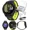 Black/Amp Yellow +WHT EarBuds, variant on Garmin Forerunner 170 Music GPS Running Smartwatch, Advanced Training Metrics and Recovery Insights Plus Music Storage, Whitestone with Whitestone/Cloud Blue Band with Wearable4U PowerBank Bundle