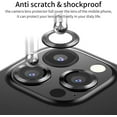thumbnail image 3 of 3 Pack IPhone 13 Pro Max (6.7 Inch)/ IPhone 13 Pro (6.1 Inch) Camera Lens Protector,Anti Scrach HD Tempered Glass Metal Camera Screen Protector Shockproof Cover Film,Gold, 3 of 7