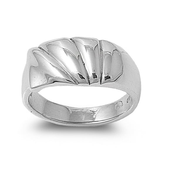 925 Sterling Silver Fashion Style Ring Size 10
