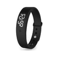 thumbnail image 1 of Pulsera Inteligente Negro Temperatura Corporal Automática Prueba Vibración Alarma Led Fitness Pulsera Methold EL008814-00, 1 of 5