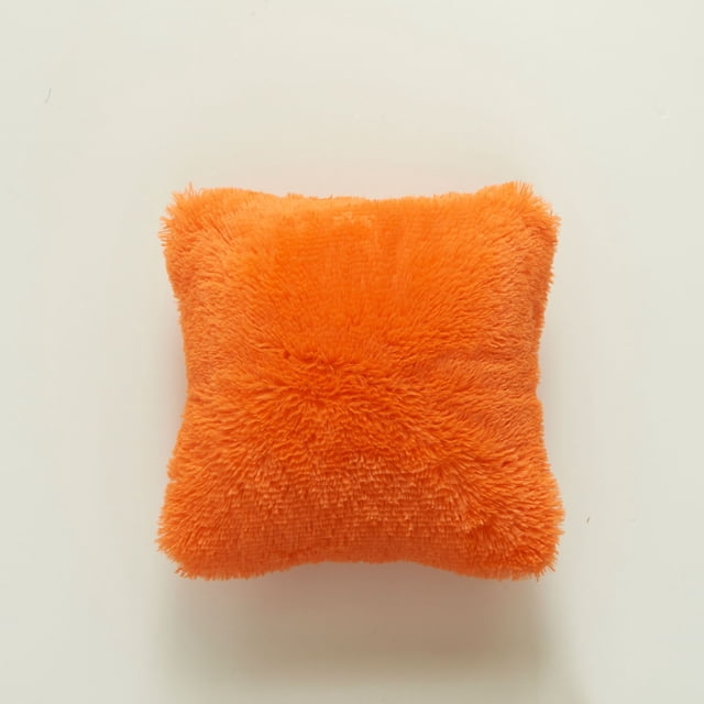 Funda de almohada de felpa Funda de almohada de león marino de peluche de cristal Suave y cómoda Funda de cojín creativa de color sólido